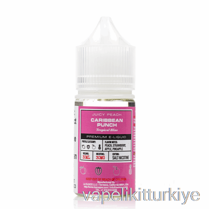 Vape Kalem Vape Mate Caribbean Punch - Bsx Tuz Serisi - 30ml 50mg